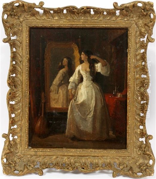 Lady In Dressing Mirror - view 1