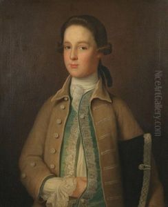 Portrait Of A Young Man In A Buff Colored Vest
