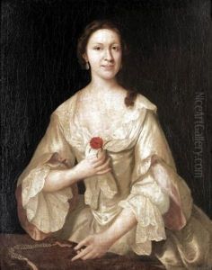 Portrait Of A Lady (member Of The Graham Family?) by Joseph Highmore