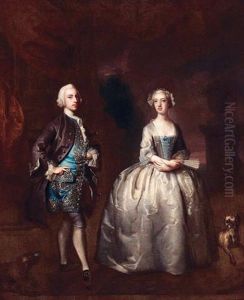 Portrait Of A Lady And A Gentleman by Joseph Highmore