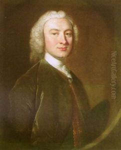 Portrait Of A Gentleman Wearing A Green Coat