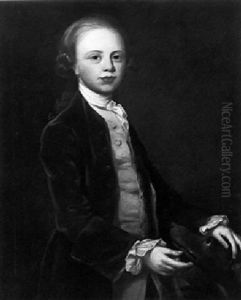 Portrait Of A Boy With His Dog