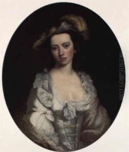 Portrait Of Rebecca, Lady Powell Portrait Of Rebecca, Lady Powell