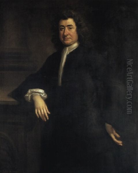 Portrait Of John Warner In Black Coat - view 1
