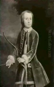 Portrait Of A Boy Said To Be Martin Cholmondeley by Joseph Highmore