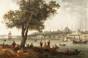 Vue De La Pointe Du Serail Prise De Galata, Constantinople