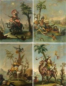 Les Quatre Continents (suite Of 4)