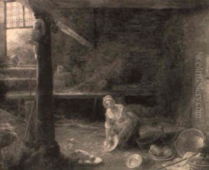 La Recureuse by Jean-Baptiste Hilaire