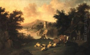 Le Repos Du Berger by Jean-Baptiste Hilaire