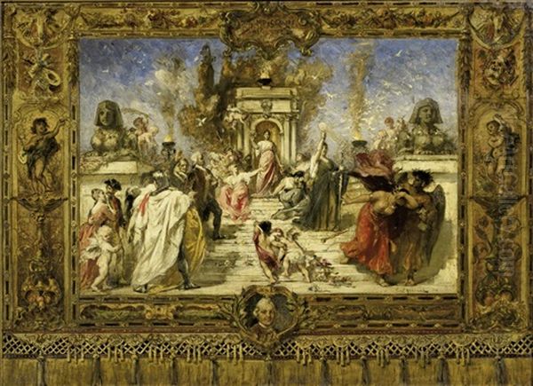Allegorische Darstellung Des Siegreichen Fursten (design For Mural) - view 1