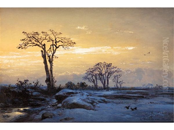 Winterlandschaft In Der Dammerung - view 1