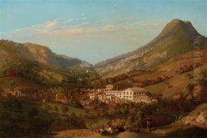 A Fazenda, Brazil, With A Group Of Slaves In The Foreground