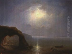 Felsen Bei Capri Mit Fischern