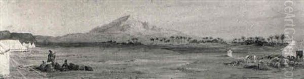 An Arab Camp In An Oasis - view 1
