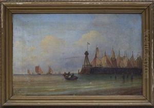 Hamnbild by Friedrich Fritz Hildebrandt