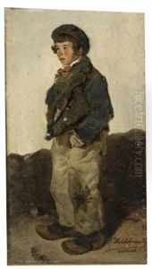Stehender Knabe by Friedrich Fritz Hildebrandt