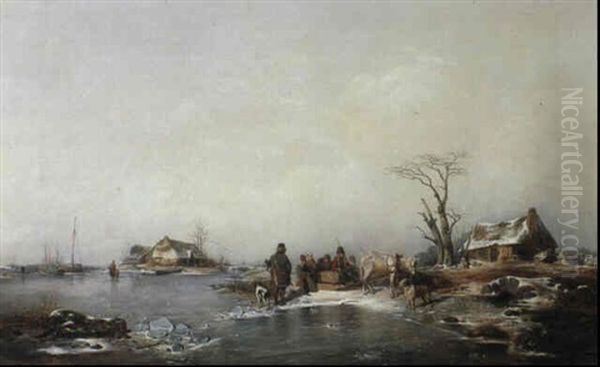 Figures In A Frozen Landscape - view 1