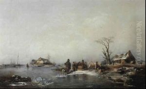 Figures In A Frozen Landscape