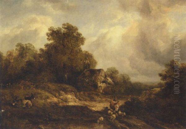 Droving Cattle And Sheep - view 1