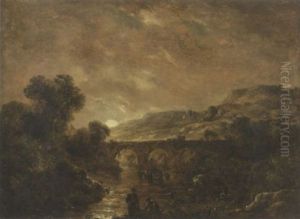 Aqueduct At Moonlight