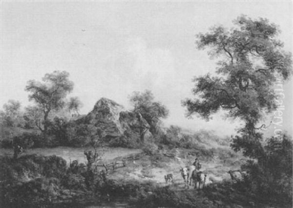 Herdsman In A Landscape - view 1