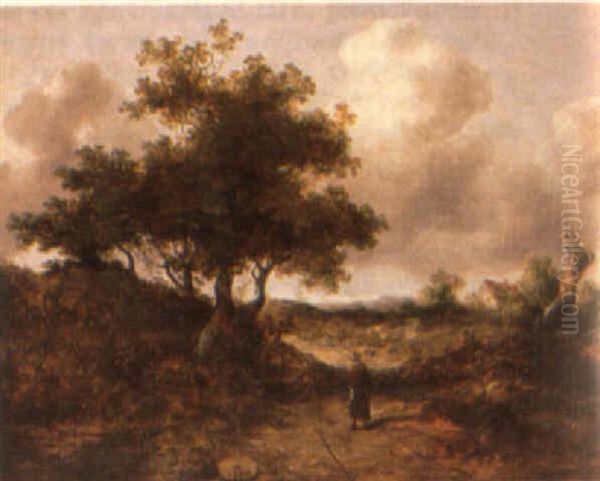 Landscape With Figure On A Path - view 1