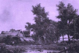 A Farmstead by Richard H. Hilder