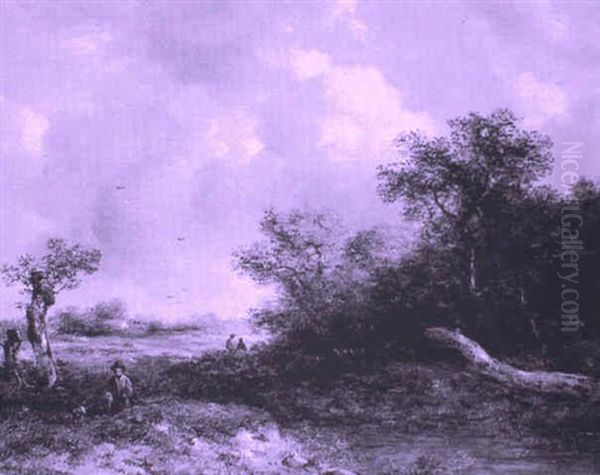 Landscape With Figures By A Pond - view 1