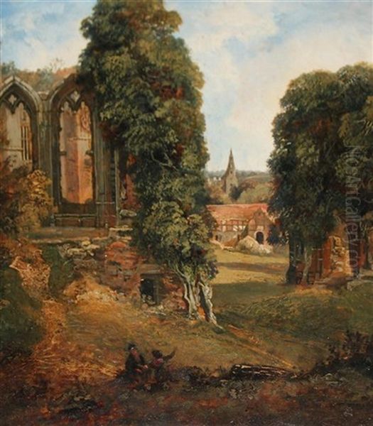 The Oriel Window, And Kenilworth Church From The Upper End Of The Great Hall - view 1
