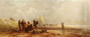 Coastal Landscape With Fisher Families by Carl Hilgers