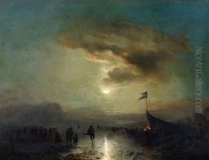 Nachtliches Eisvergugen by Carl Hilgers