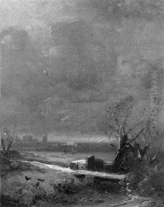 Vereiste Fluslandschaft by Carl Hilgers