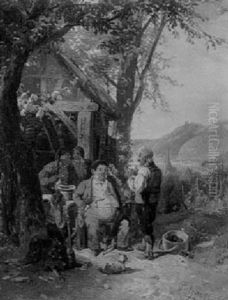 Weinprobe Im Freien by Carl Hilgers