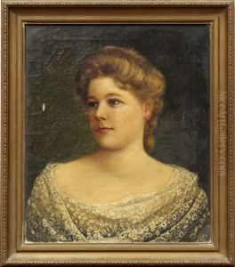 Portrait Of Young Woman by Andrew Putnam Hill