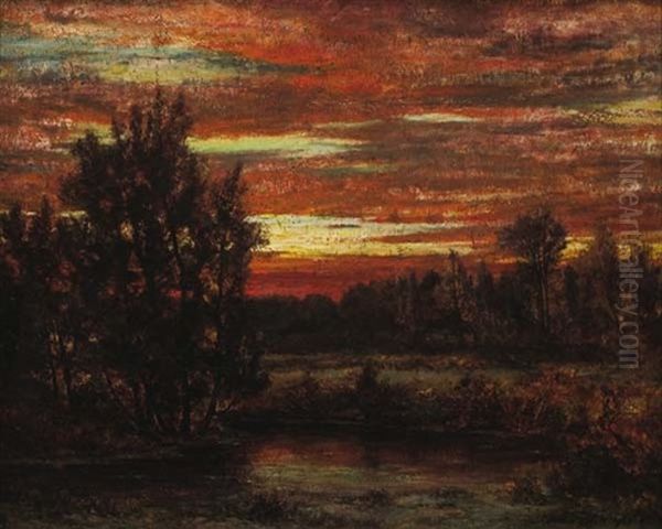 Winter Sunset, East Hampton - view 1