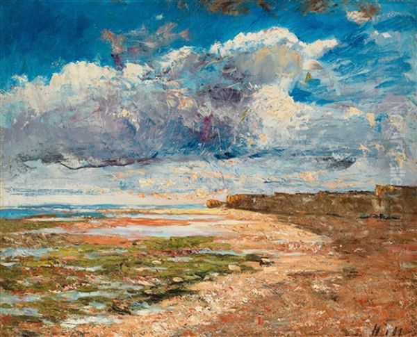 Dark Clouds Over The Cliffs, Luc-sur-mer - view 1