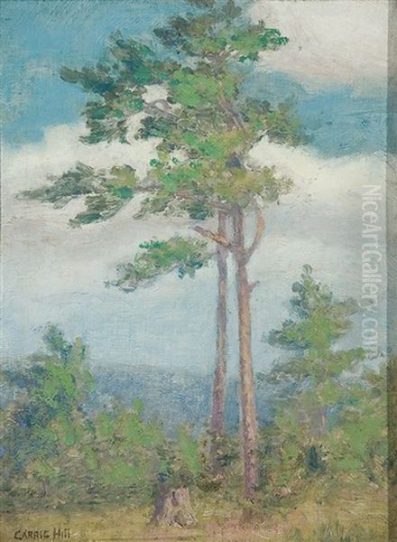 Summer Landscape With Lone Pines - view 1