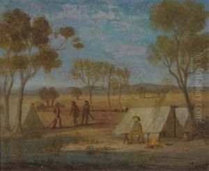 Early Australian Bush Camp