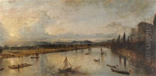 Perth, Sunset, The Celebrations For The Visit Of Queen Victoria - view 1