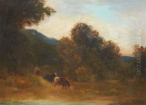 Cattle And Herder - view 1