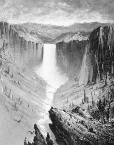 Yellowstone Falls by Edward Rufus Hill