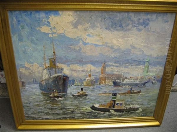 Port Scenery, Hamburg - view 1