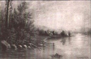 Village By The Lake by Howard L. Hill