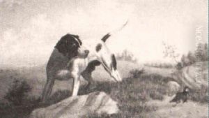 Pointer And Grouse by Howard L. Hill