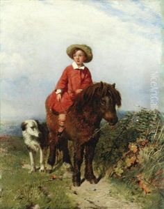 Young Boy On A Pony