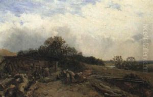 The Logger's Hut by James John Hill