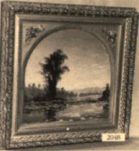 Landscape With Pond by John Henry Hill