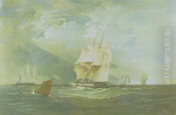 American Ships Off Shore - view 1