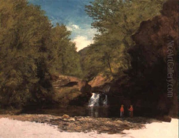 Fawn's Leap, Catskill, New York by John William Hill