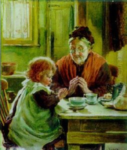 Saying Grace by Justus Hill